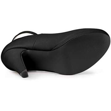 Allegra K Stiletto Heels Ankle Strap Pumps for Women