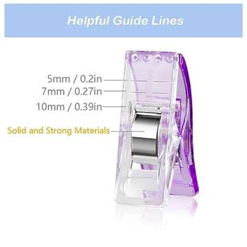 Quilting Clips and Sewing Fabric Clips - 200 Pcs Multipurpose Set for Crafting and Sewing