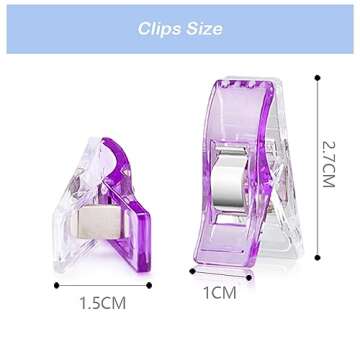 200 Pcs Quilting and Sewing Fabric Clips for Crafts