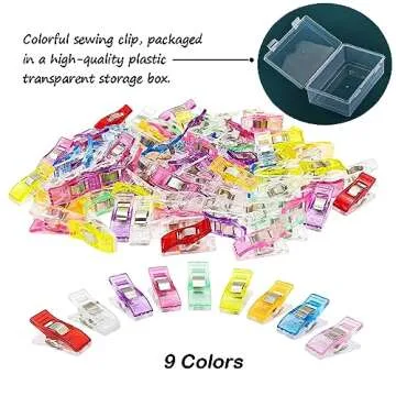 200 Pcs Quilting and Sewing Fabric Clips for Crafts