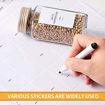36 Pcs Spice Jars with Label- Glass Spice Jars with Gold Metal Caps,Shaker Lids, Funnel, Chalk Pen, Brush,Cleaning Cloth,Skiileor 4oz Seasoning Containers Bottles for Spice Rack, Cabinet, Drawer