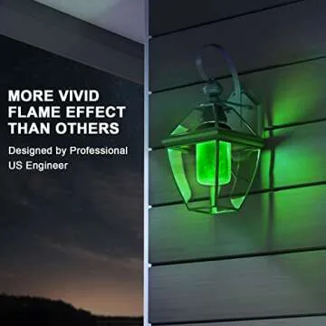 Hompavo LED Flame Light Bulbs - Realistic Flickering Flame Effect
