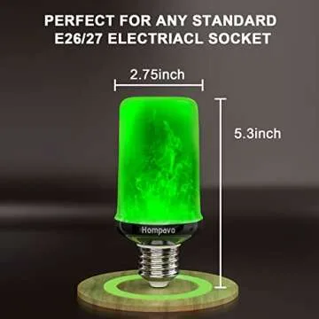 Hompavo LED Flame Light Bulbs for Festive Ambiance