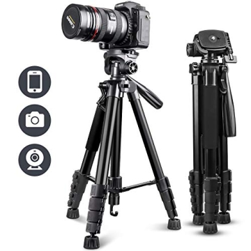 UBeesize 67” Versatile Tripod with Remote and Holder