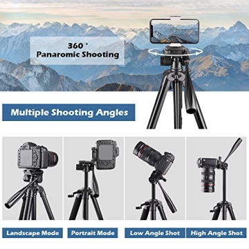 UBeesize 67” Versatile Tripod with Remote and Holder