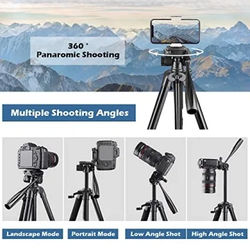 UBeesize 67” Versatile Tripod with Remote and Holder