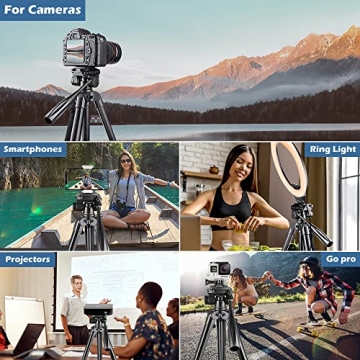 UBeesize 67” Versatile Tripod with Remote and Holder