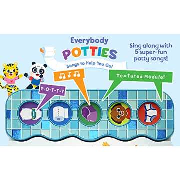 Everybody Potties - Songs To Help You Go! 5-Button Song Children's Board Book, Potty Training (Early Bird Song Books)