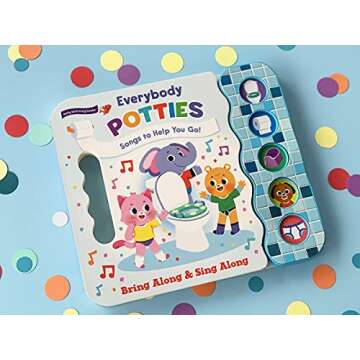 Everybody Potties - Songs To Help You Go! 5-Button Song Children's Board Book, Potty Training (Early Bird Song Books)