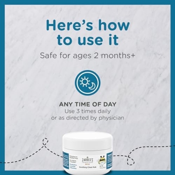 Zarbees Baby Chest Rub with Eucalyptus and Lavender