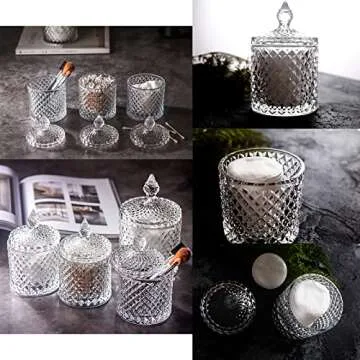 Elegant 2 Pack Apothecary Jars for Stylish Storage