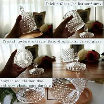 Elegant 2 Pack Apothecary Jars for Stylish Storage