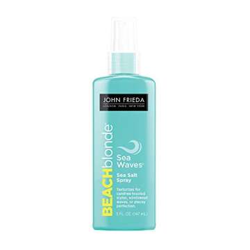 John Frieda Beach Blonde Sea Waves Texturizing Spray with Natural Salt for Tousled, Wavy Volume - 5 ...