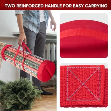 BALEINE Christmas Wrapping Paper Organizer Ideal for Storage