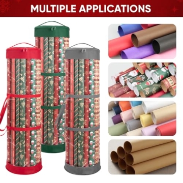 BALEINE Christmas Wrapping Paper Organizer Ideal for Storage