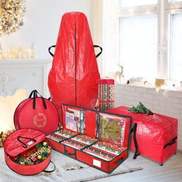 BALEINE Christmas Wrapping Paper Organizer Ideal for Storage