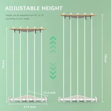 HAVEDAWN Stuffed Animal Storage, Wooden Stuffed Animal Hammock, Stuffed Animal Net for Plushie Toys - Space Save for Plush Toy Holder, Adjustable Hanging Toy Organizer, Perfect for Toddler Boys Girls