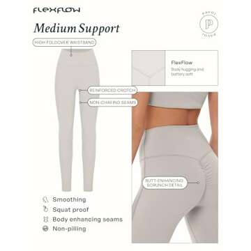 PAVOI ACTIVE Buttery Soft Leggings | Yoga High Waisted Scrunch Butt Full Length Gym Workout Leggings...