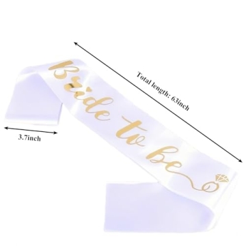 Luwigs Bride to Be Sash for Bridal Celebrations