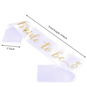 Luwigs Bride to Be Sash for Bridal Celebrations