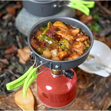 Versatile Camping Cookware Mess Kit for Adventures