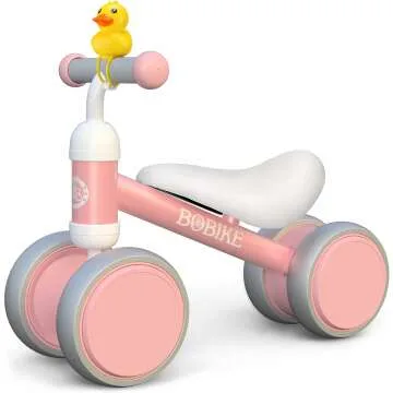 Pink Baby Balance Bike - Ideal 1st Birthday Gift for Toddlers