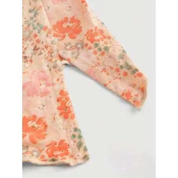 Stylish Milumia Floral Mesh Tube Top for Women