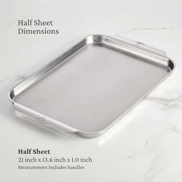 Hestan - OvenBond Collection - Tri-ply Half Sheet Pan, 13-Inch x 18-Inch