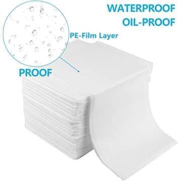 DEAYOU 40 PCS Spa Bed Sheets, Non Woven Fabric Bed Cover for Tattoo, Hotels, Esthetician, 31" x 67", Oil-Proof