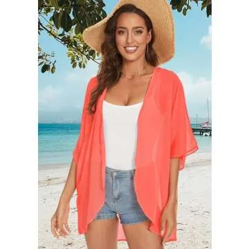 Stylish Plus Size Kimono Cardigans for Summer Beach Wear