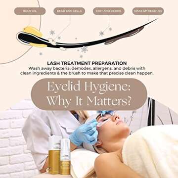 LASHVIEW Lash Shampoo - Gentle Foaming Cleanser for Lashes