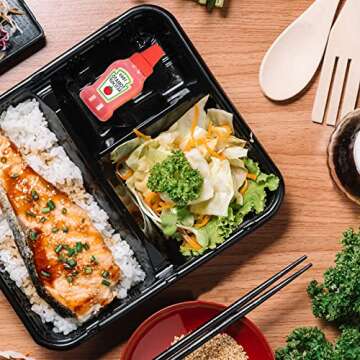 WXOIEOD 4 Pieces Mini Ketchup Bottle for Bento Box Accessories, 1 oz Condiment Squeeze Bottles Empty Plastic Salad Dressing Container Tomato Ketchup Condiments Squirt Squeezable Jar for Sauces Syrup