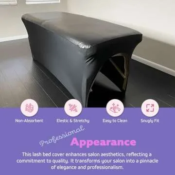 XOLLOZ Lash Bed Cover - Stylish Waterproof Massage Table Cover for Estheticians