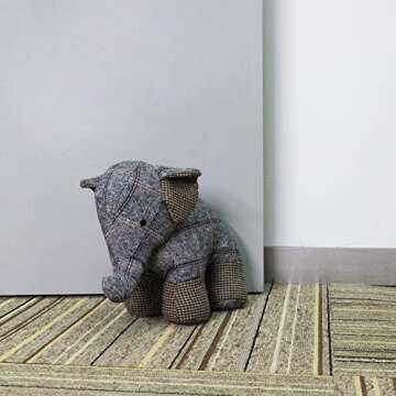 Cute Elephant Door Stopper,FALIDI Animal Decorative Door Stop for Home and Office Floor Decor