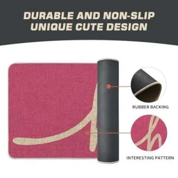 Artoid Mode Pink Hi Spring Doormat, Summer Home Decor Low-Profile Switch Rug Door Mat Floor Mat for Indoor Outdoor 17x29 Inch