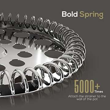 Utopia Kitchen 51 Ounce 1.5 Liter French Press Coffee Maker, Tea Maker, Travel Coffee Presses, Heat Resistant Thickened Borosilicate Coffee Pot for Camping Travel Gifts, Gold Pack of 1