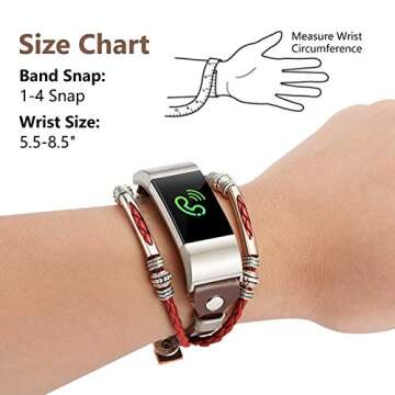 Customizable Handmade Leather Fitbit Charge 2/HR Bands