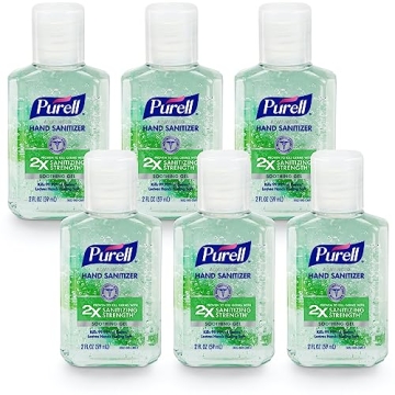 PURELL Advanced Hand Sanitizer Soothing Gel, Fresh Scent, 2 fl oz Travel Size Flip-Cap Bottle (Pack ...