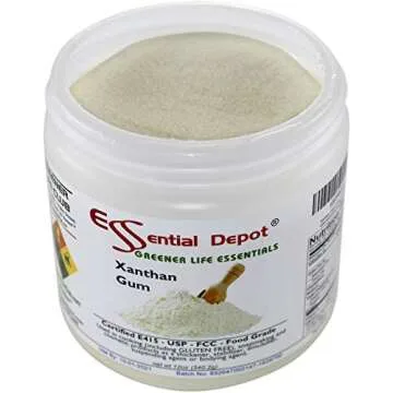 Xanthan Gum 12 oz. Powder USP FCC Food Grade - Gluten Free Cooking - safety sealed HDPE container with resealable cap