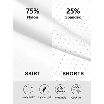 ATTRACO Women's Tennis Dress with Built-in Bra and Pockets