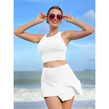 ATTRACO Women's Tennis Dress with Built-in Bra and Pockets