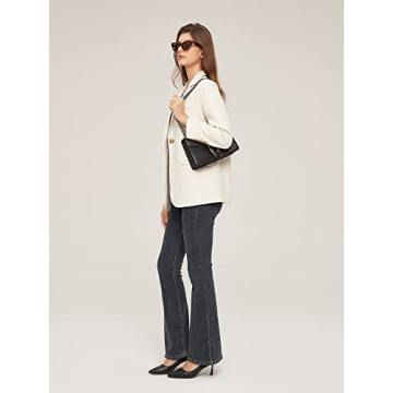 JBB Crossbody Shoulder Purse for Women - Snake Printed Leather Evening Clutch Chain Strap Small Satchel Bag Black