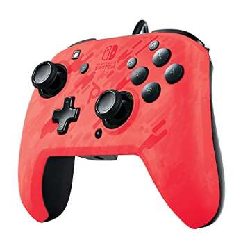 PDP Gaming Faceoff Deluxe+ Wired Switch Pro Controller - Officially Licensed by Nintendo - Customiza...