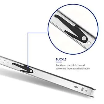 Heavy-Duty 20 Inch Drawer Slides with Silent Operation