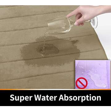 Yimobra Memory Foam Bath Mat - Soft Non-Slip Comfort