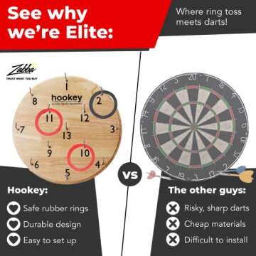 Elite Sportz Equipment Ring Toss Game - Games for Man Caves, Apartments, and Outdoor Fun - Gift for Adults and Kids - Indoor & Outdoor Games for Family and Friends - Dorm Games, Party Games