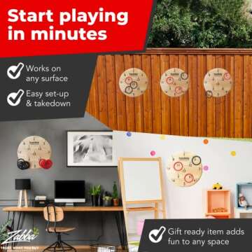 Elite Sportz Equipment Ring Toss Game - Games for Man Caves, Apartments, and Outdoor Fun - Gift for Adults and Kids - Indoor & Outdoor Games for Family and Friends - Dorm Games, Party Games