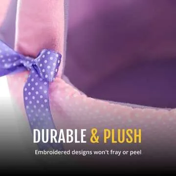 Plushible Bunny Easter Basket with Handle - Ideal for Baby's 1st Easter, Toddlers, Boys, and Girls of All Ages, Perfect for Gifts and Treats