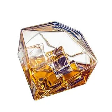 Diamond Whiskey & Wine Glasses Set - 10oz Elegance