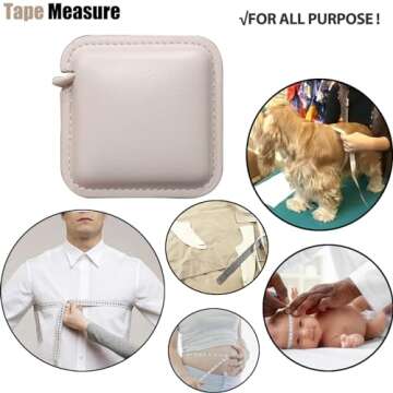 Compact Pink Retractable Tape Measure for Tailoring & Crafting